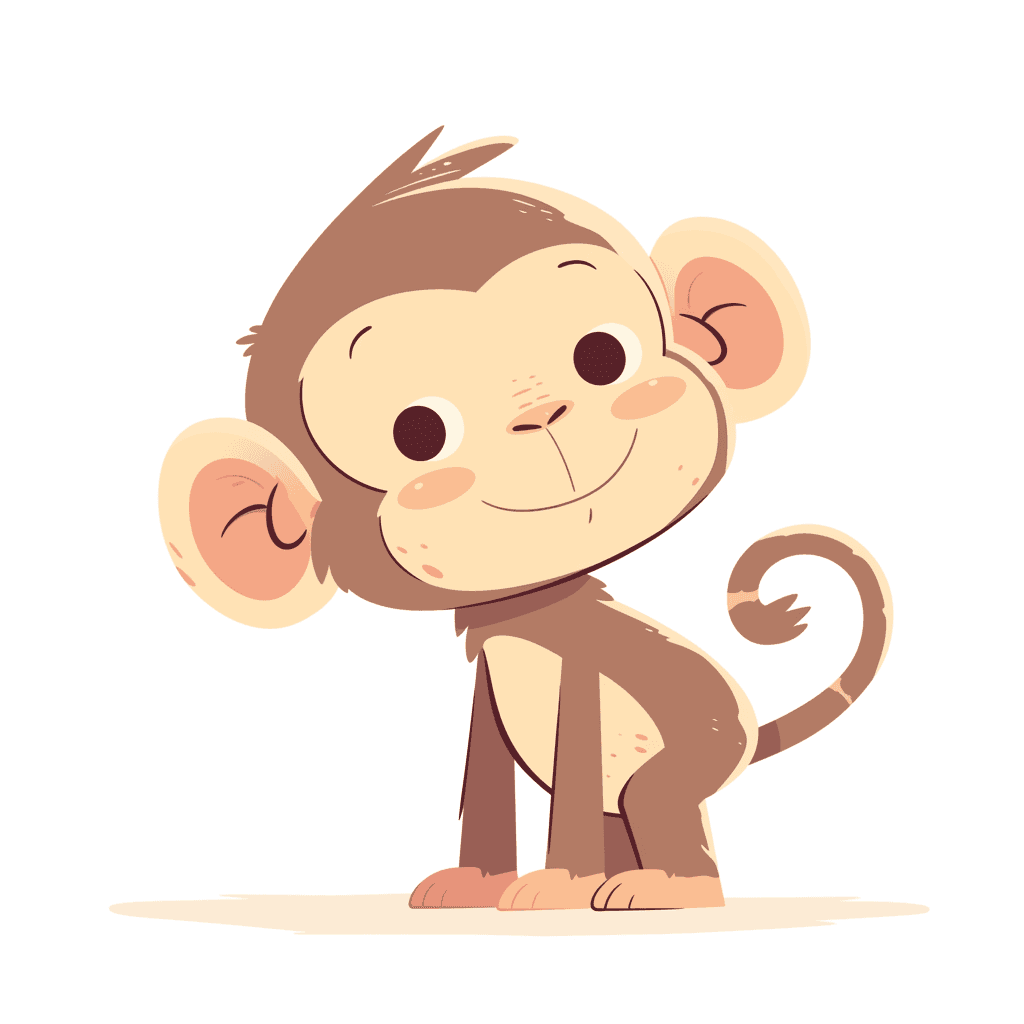 Monkey Sunlit original repeating artwork