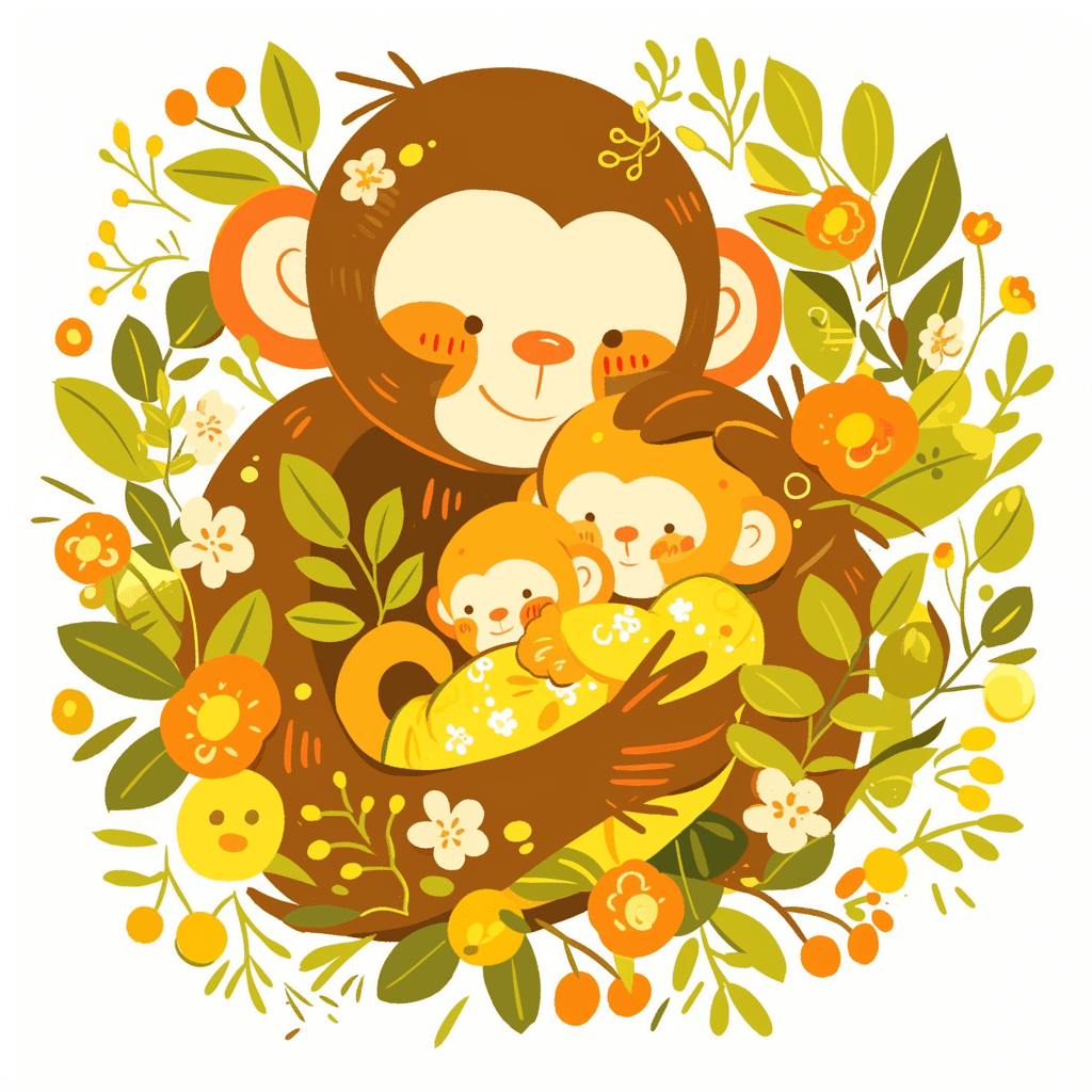 Monkey Show original repeating artwork