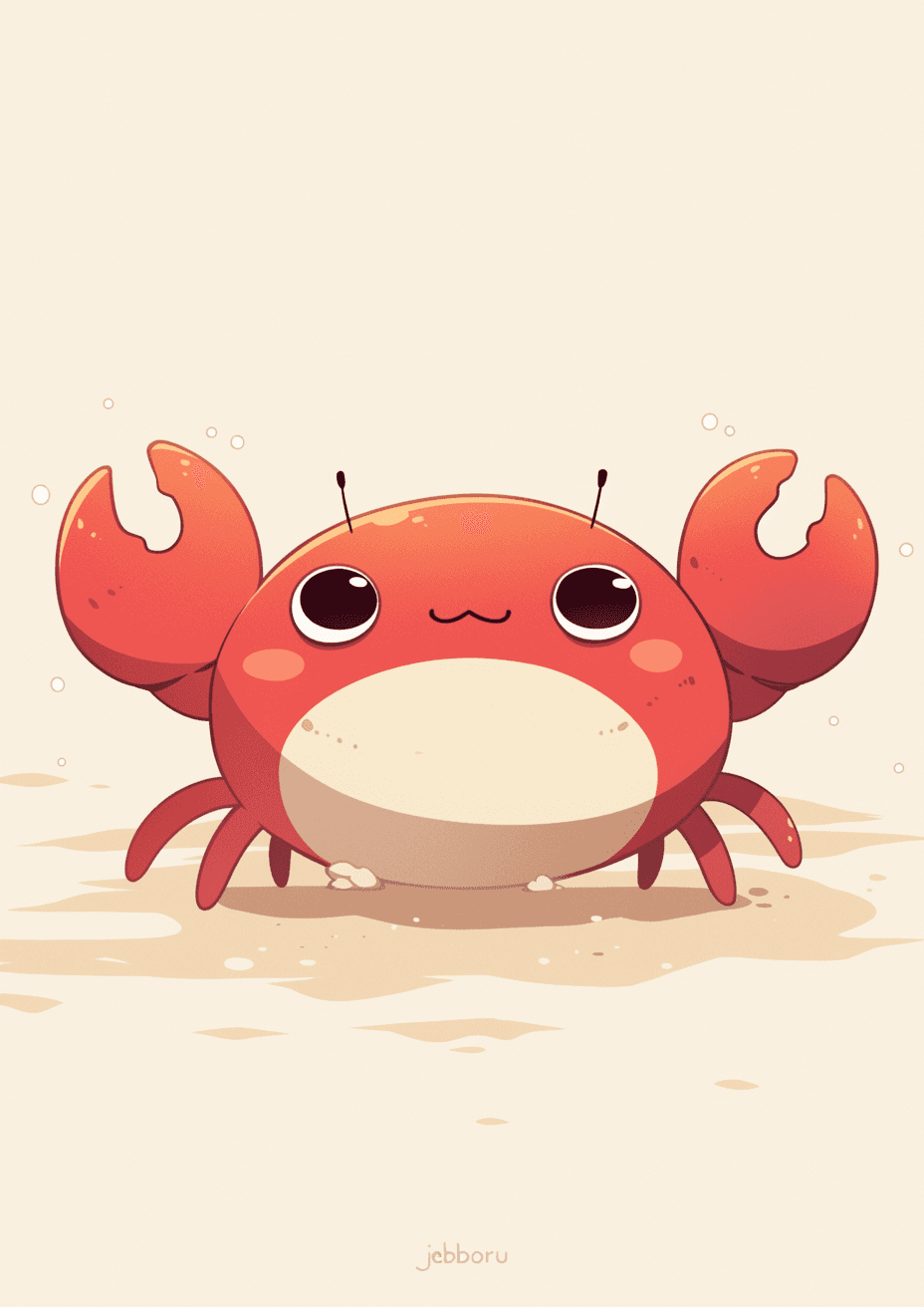 Crab Festival original repeating artwork