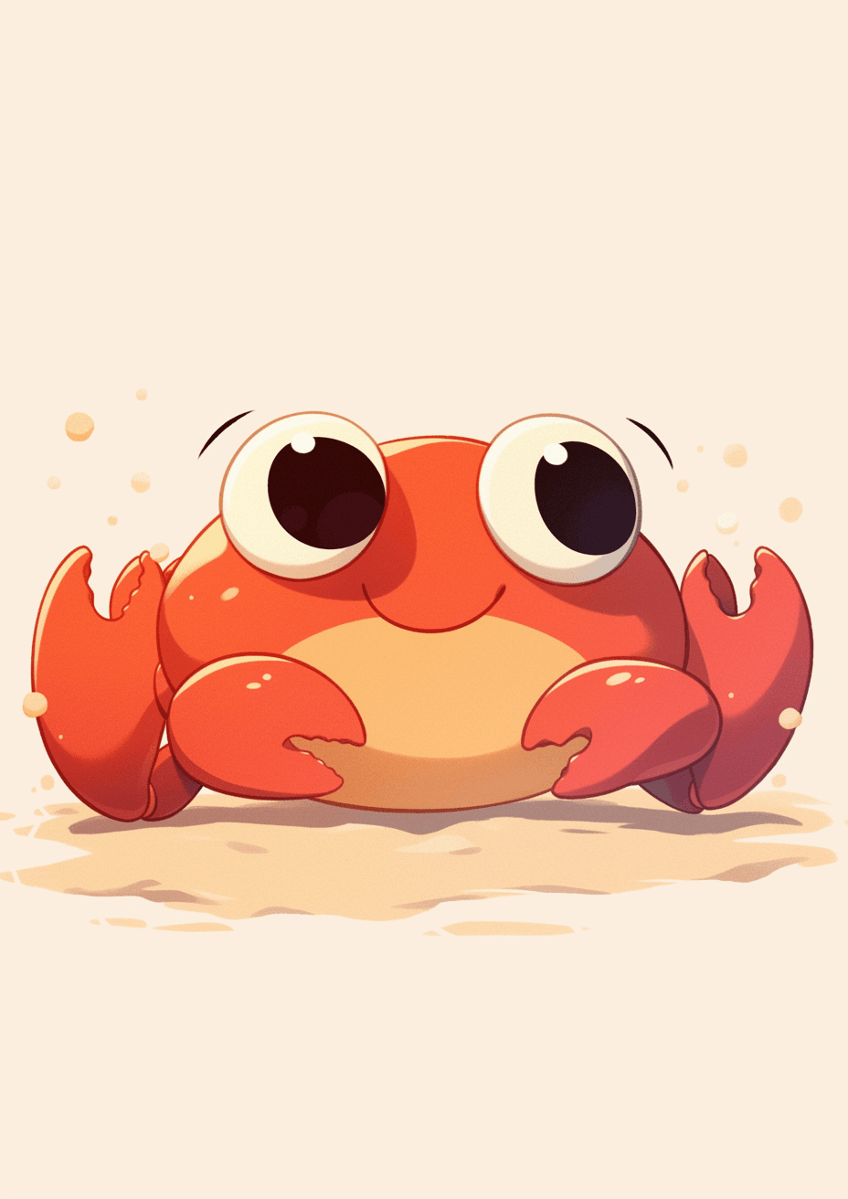 Crab Carnival original repeating artwork