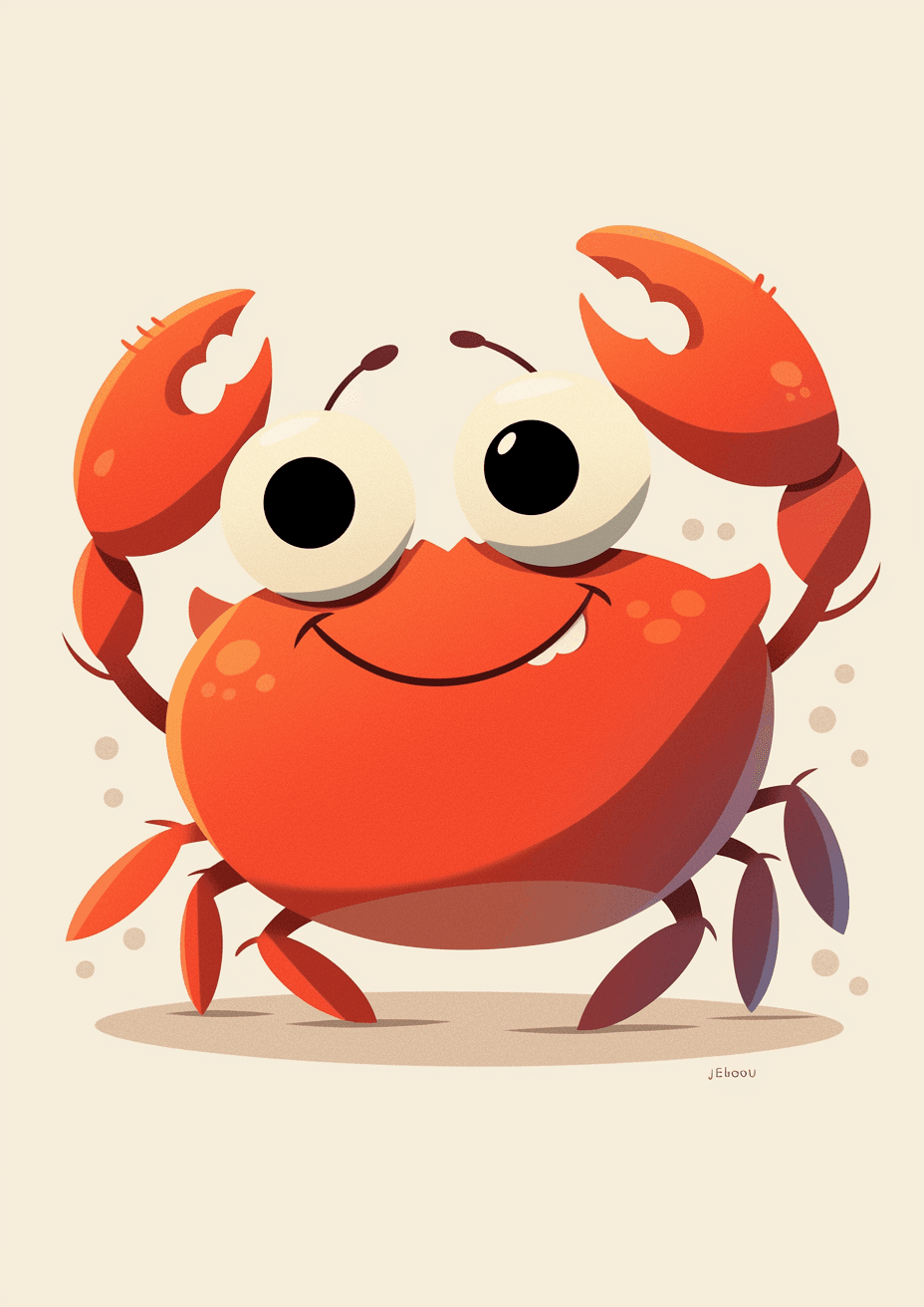 Crab Beats original repeating artwork