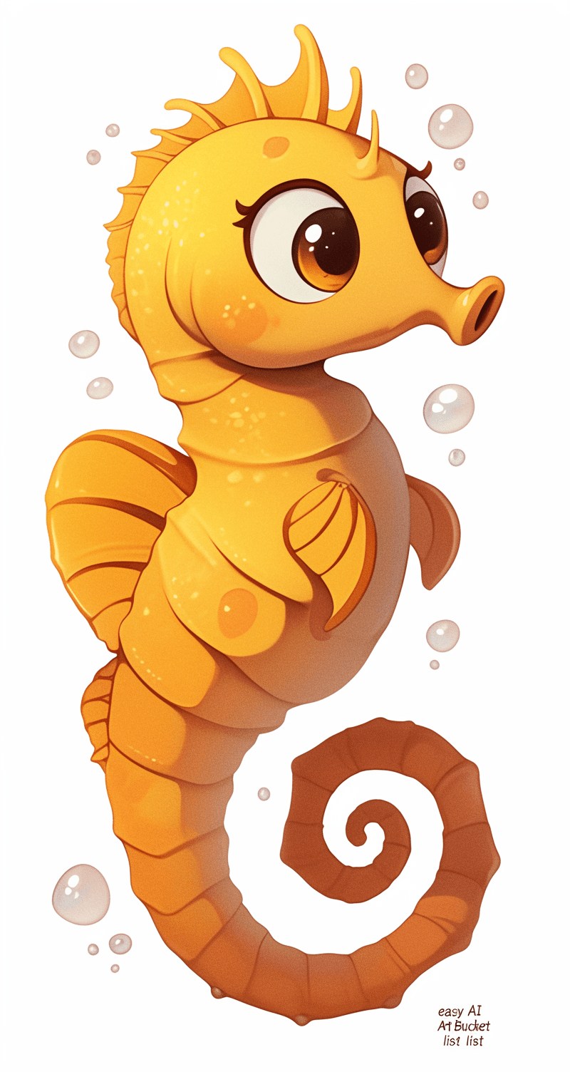 Seahorse Festival original repeating artwork