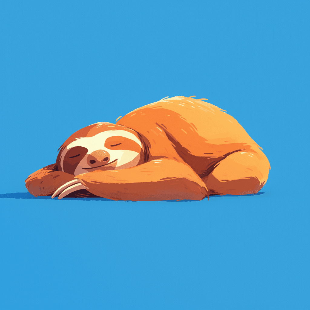 Sloth Session original repeating artwork