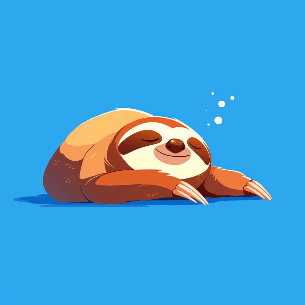 Sloth Blast original repeating artwork