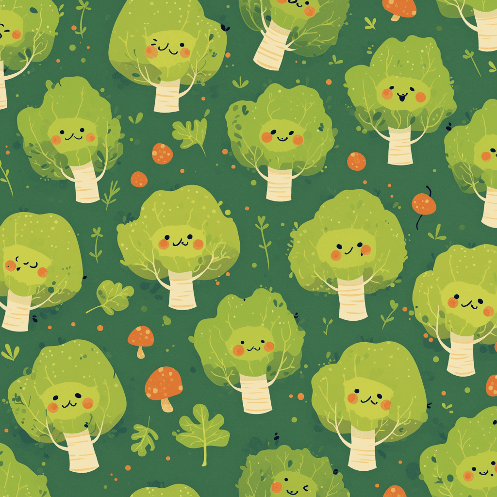 Veggies Bold original repeating artwork