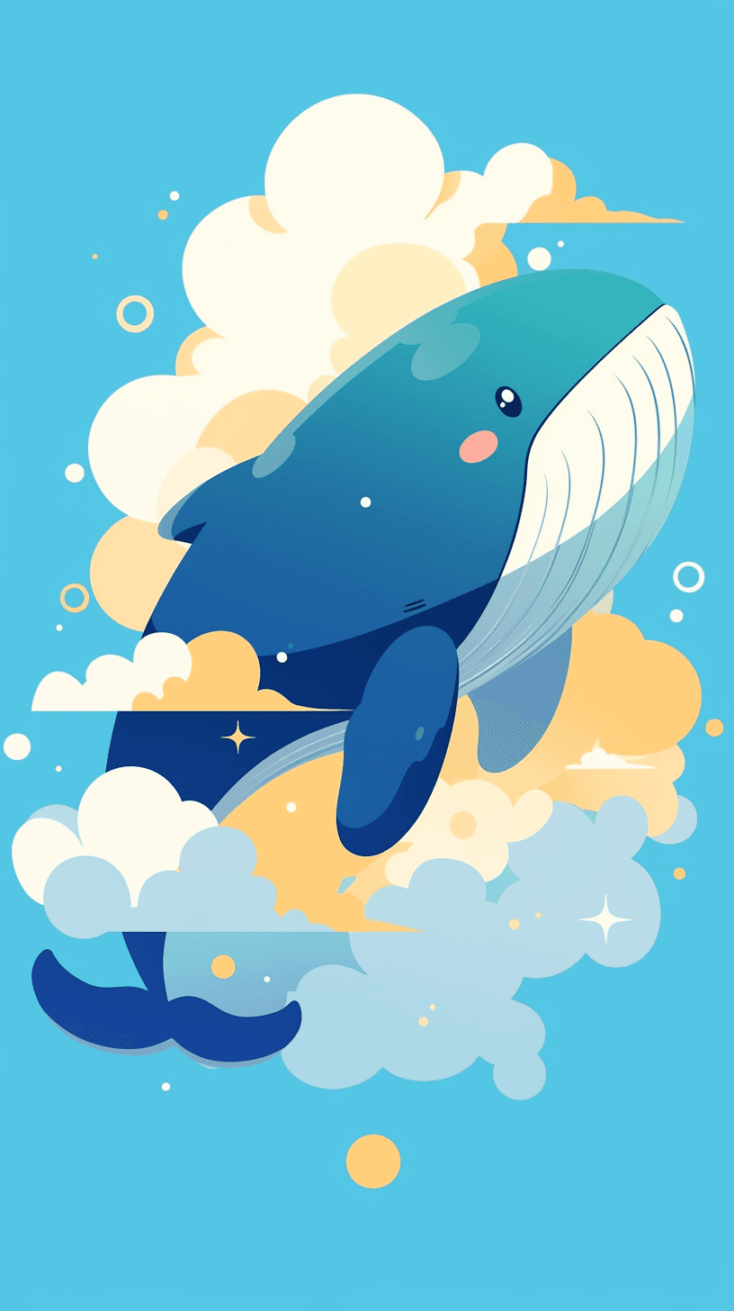 Dolphin Spin original repeating artwork