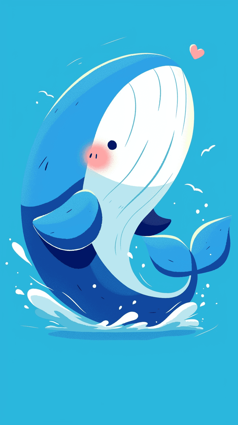 Dolphin Chase original repeating artwork