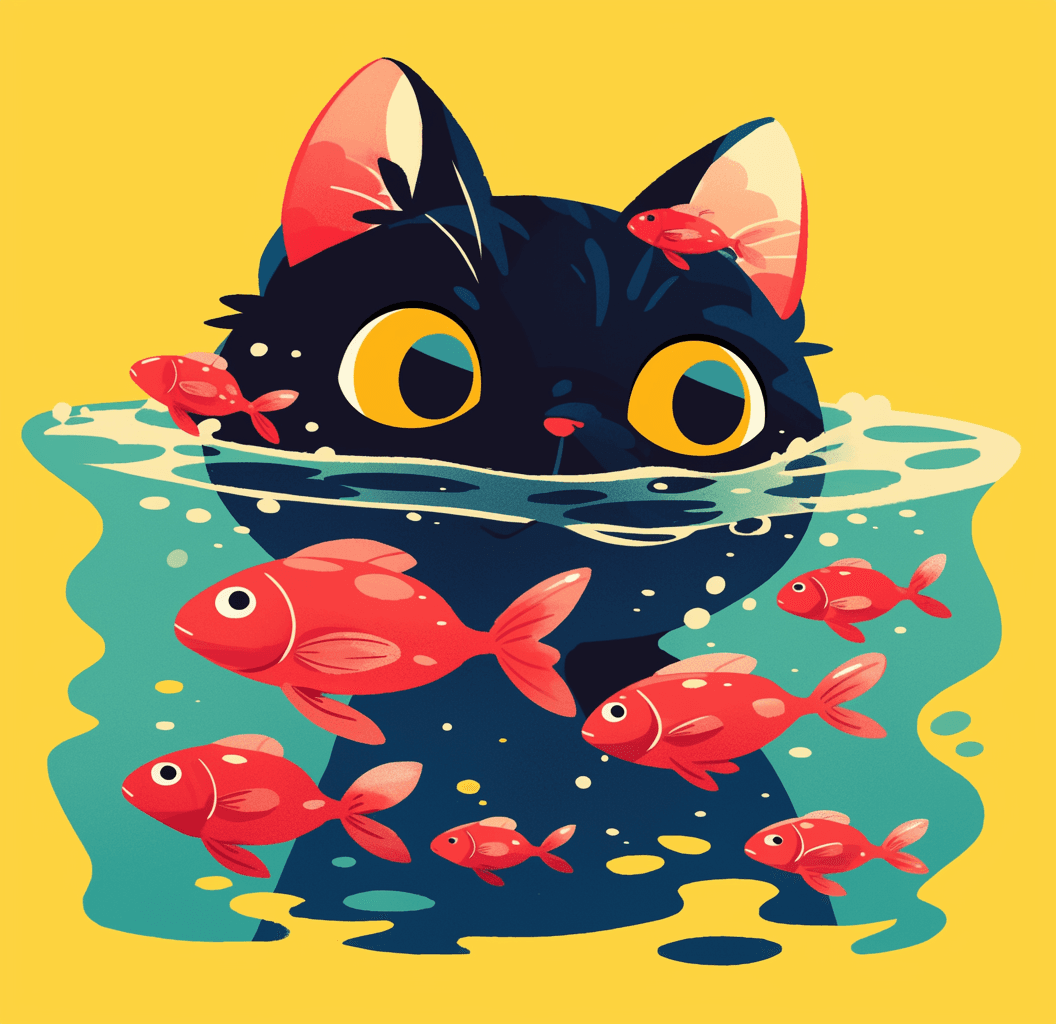 Cat 325 original repeating artwork