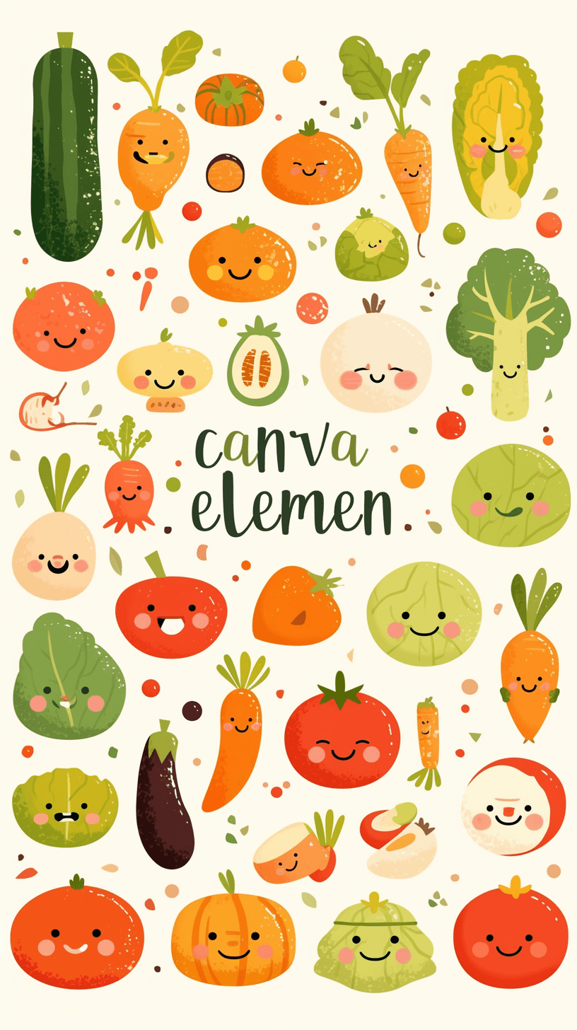 Veggies Club original repeating artwork