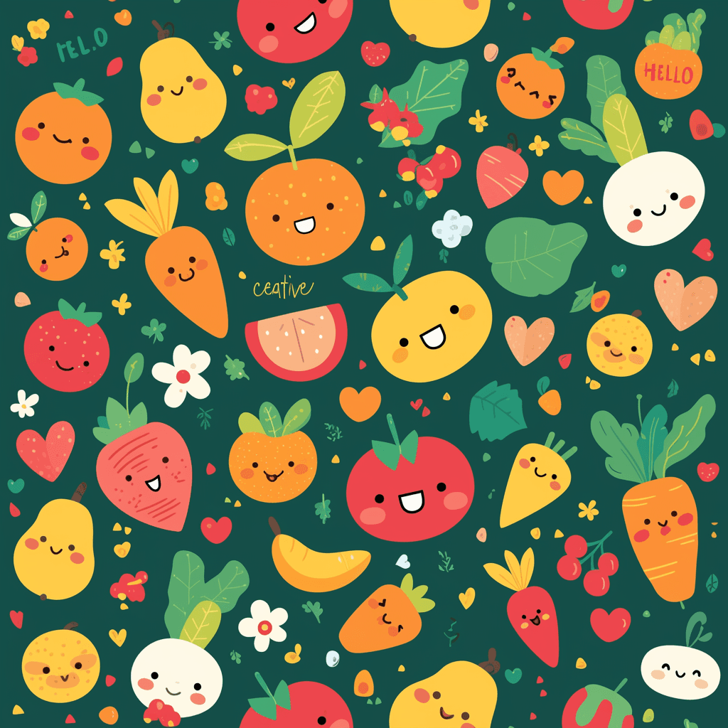 Veggies 006 original repeating artwork