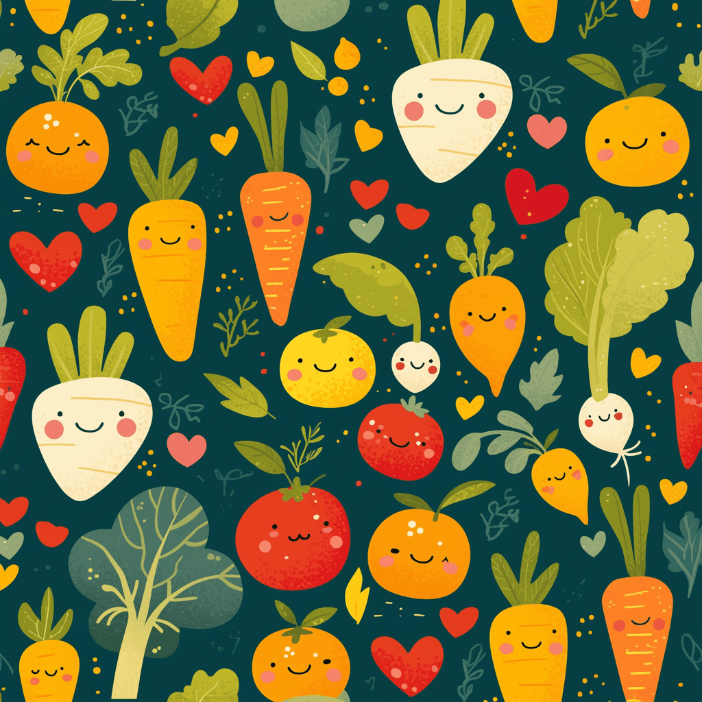 Veggies 003 original repeating artwork