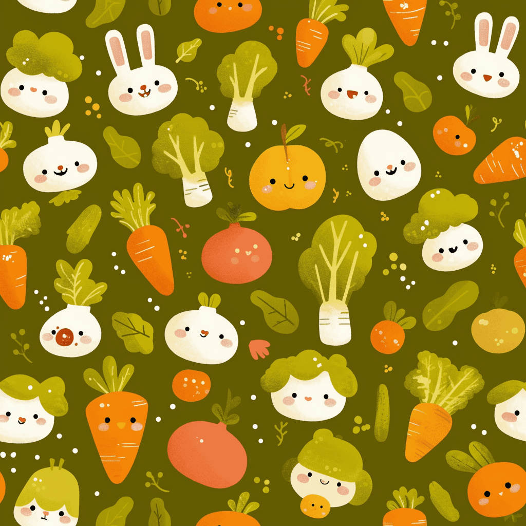 Veggies 012 original repeating artwork