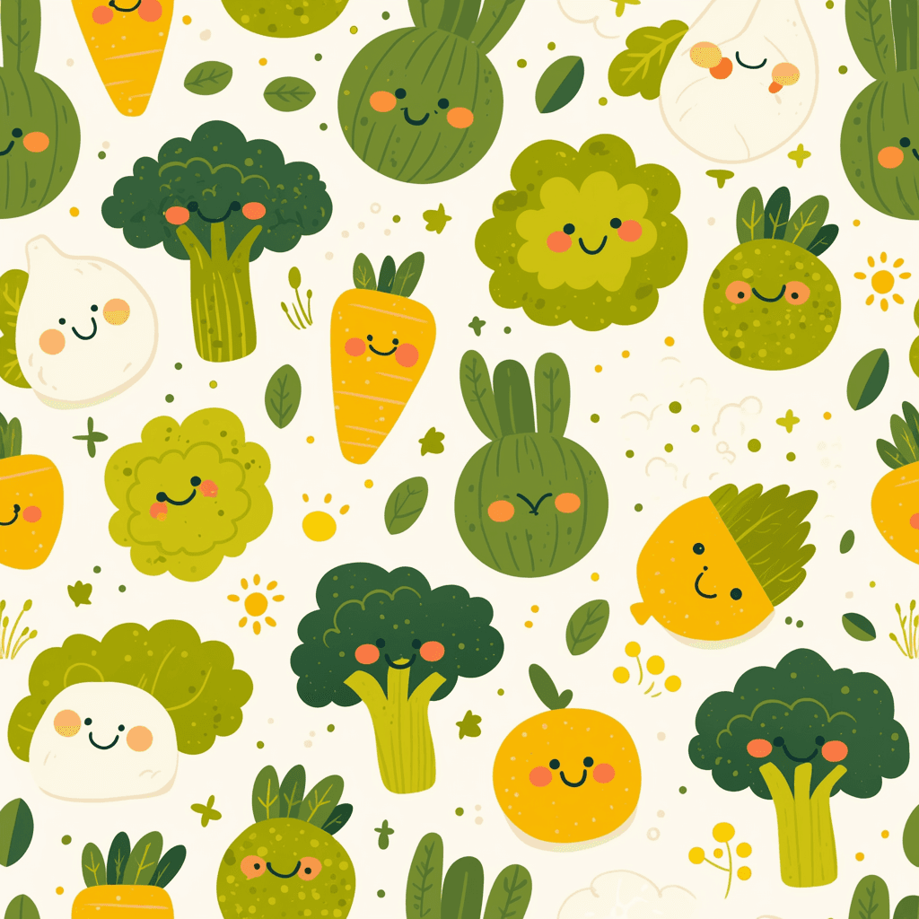 Veggies 002 original repeating artwork