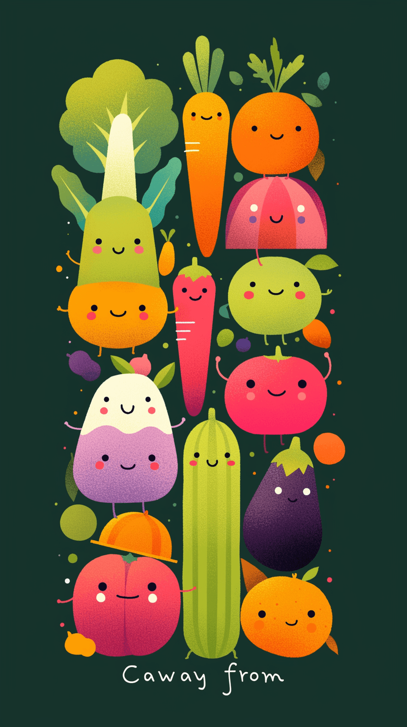 Veggies 001 original repeating artwork