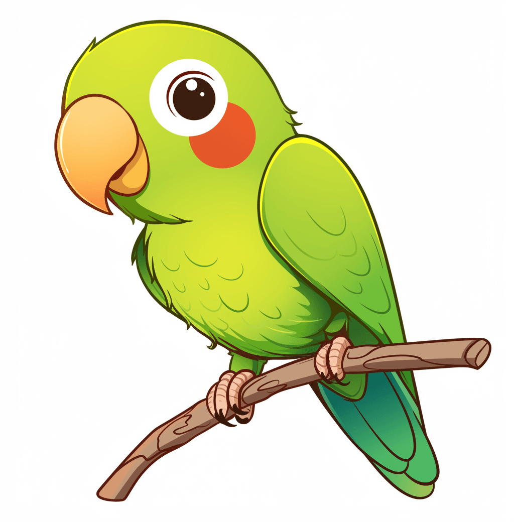 Parrot Pals original repeating artwork