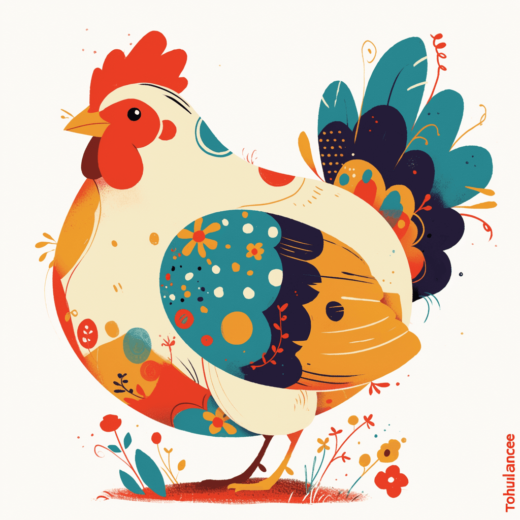 Chicken Rush original repeating artwork
