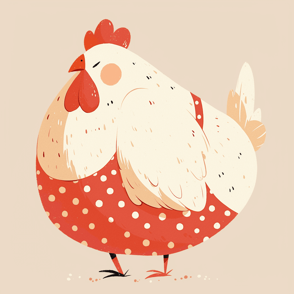 Chicken Flip original repeating artwork