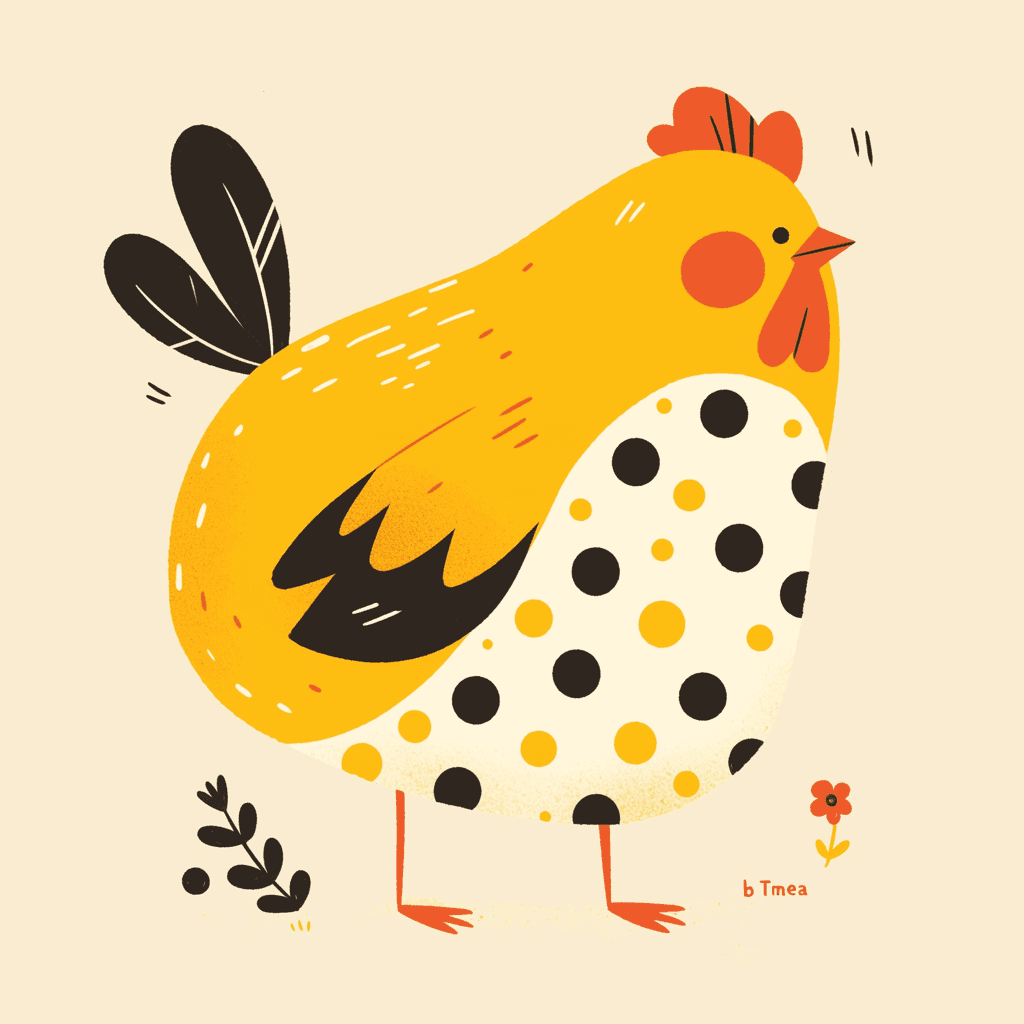Chicken Beats original repeating artwork