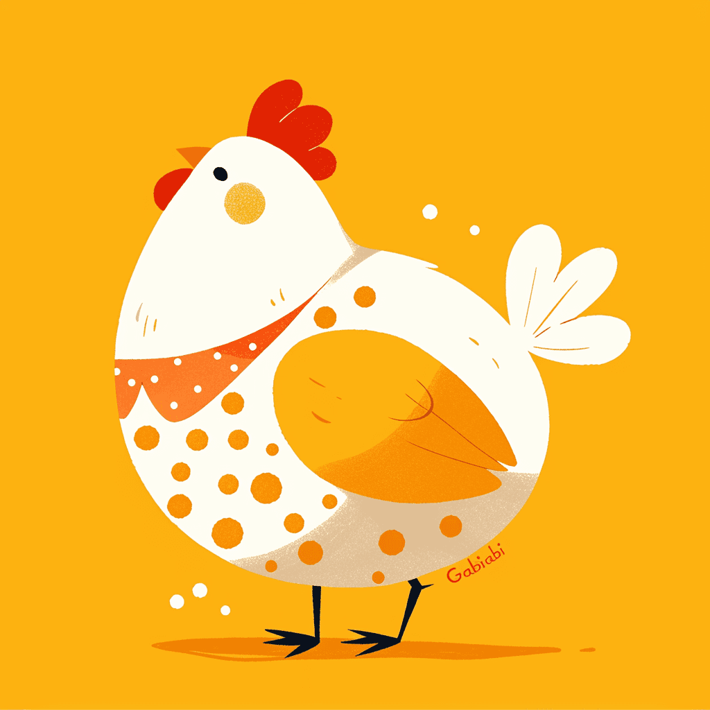 Chicken Show original repeating artwork
