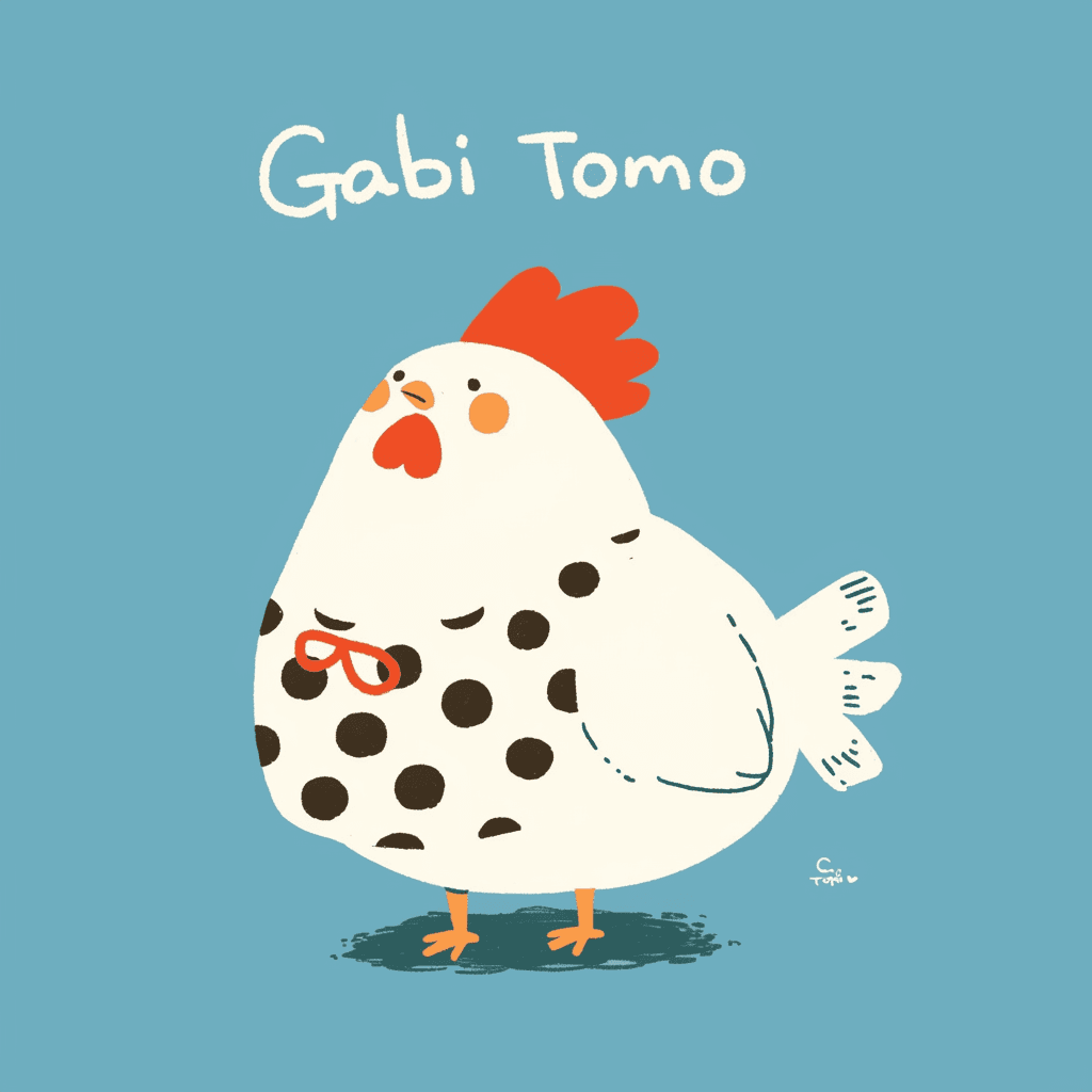 Chicken Spin original repeating artwork