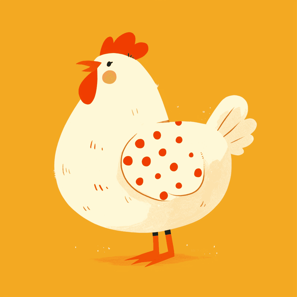 Chicken Bounce original repeating artwork