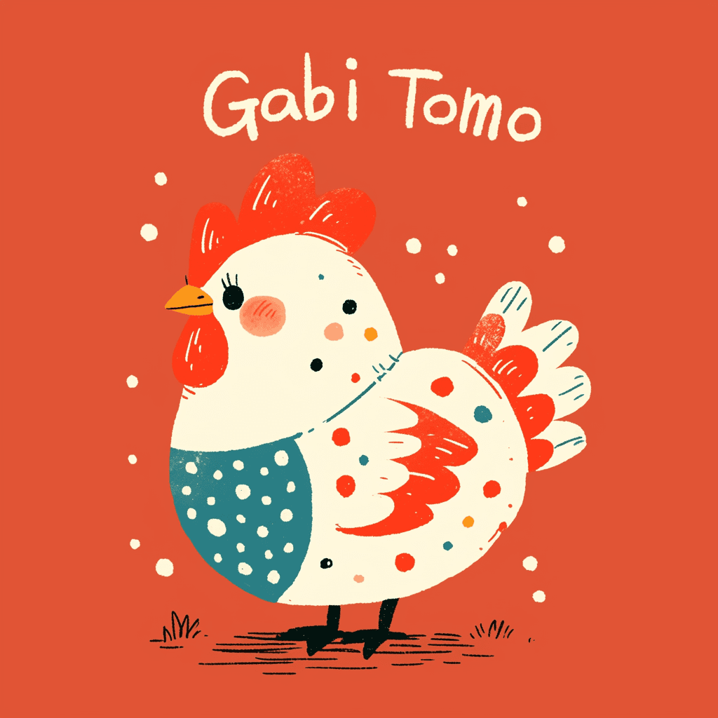 Chicken Mono original repeating artwork