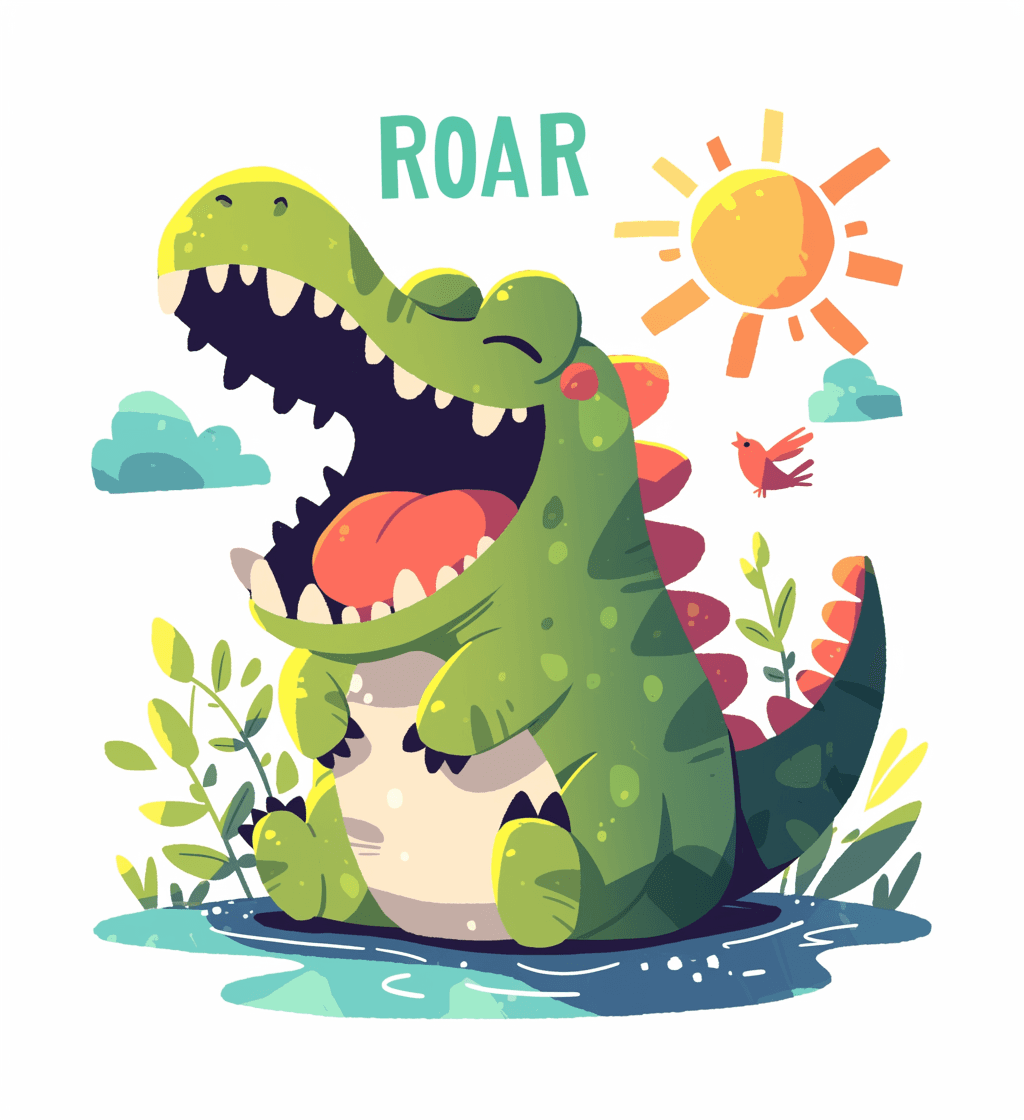Dinosaur Sprint original repeating artwork