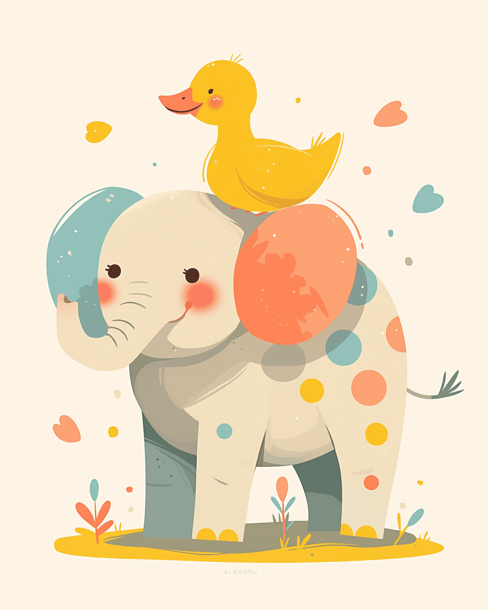 Elephant Burst original repeating artwork