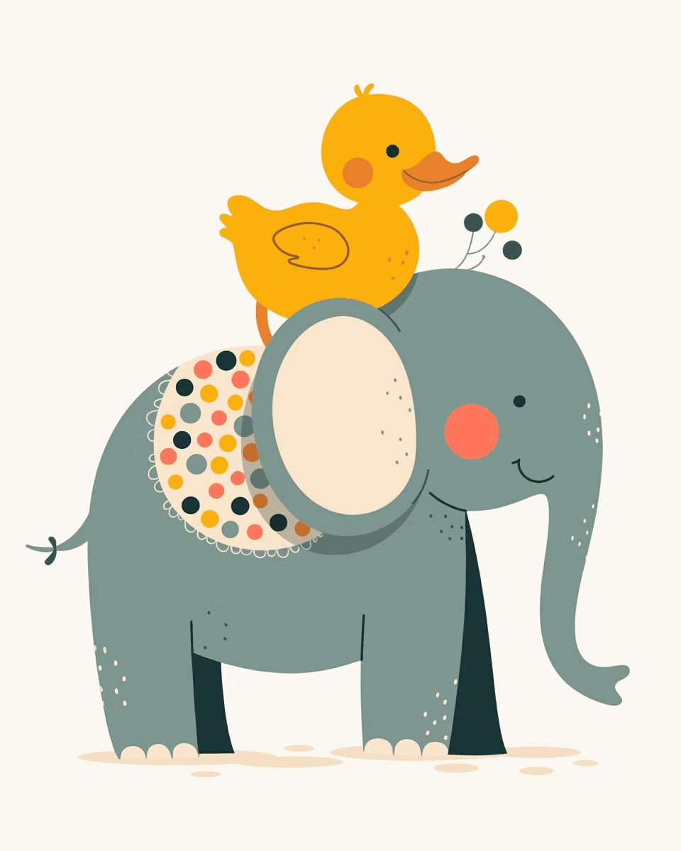 Elephant Bright original repeating artwork