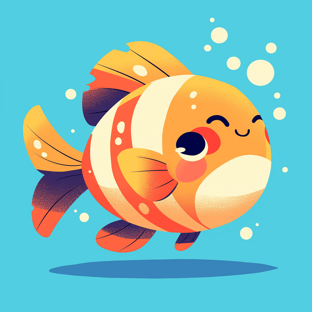 Fish Zip original repeating artwork