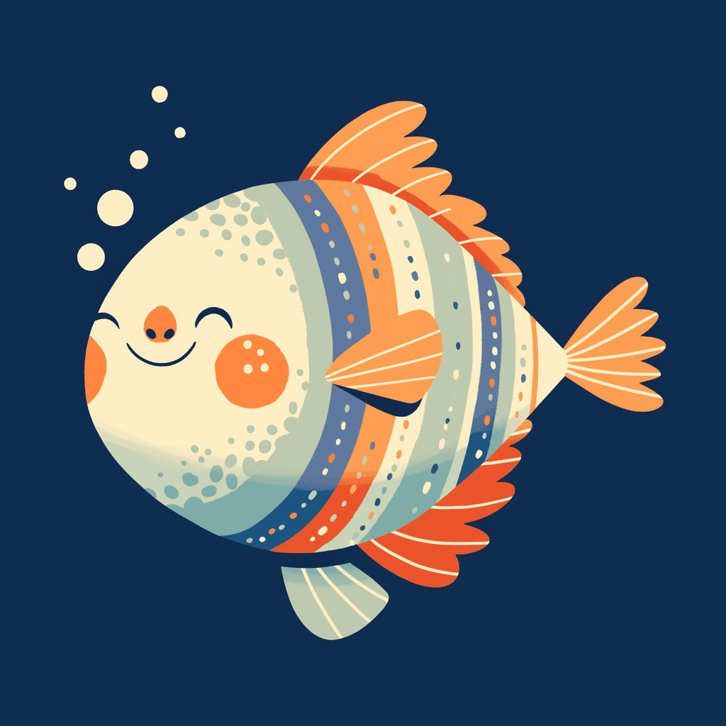 Fish Series original repeating artwork