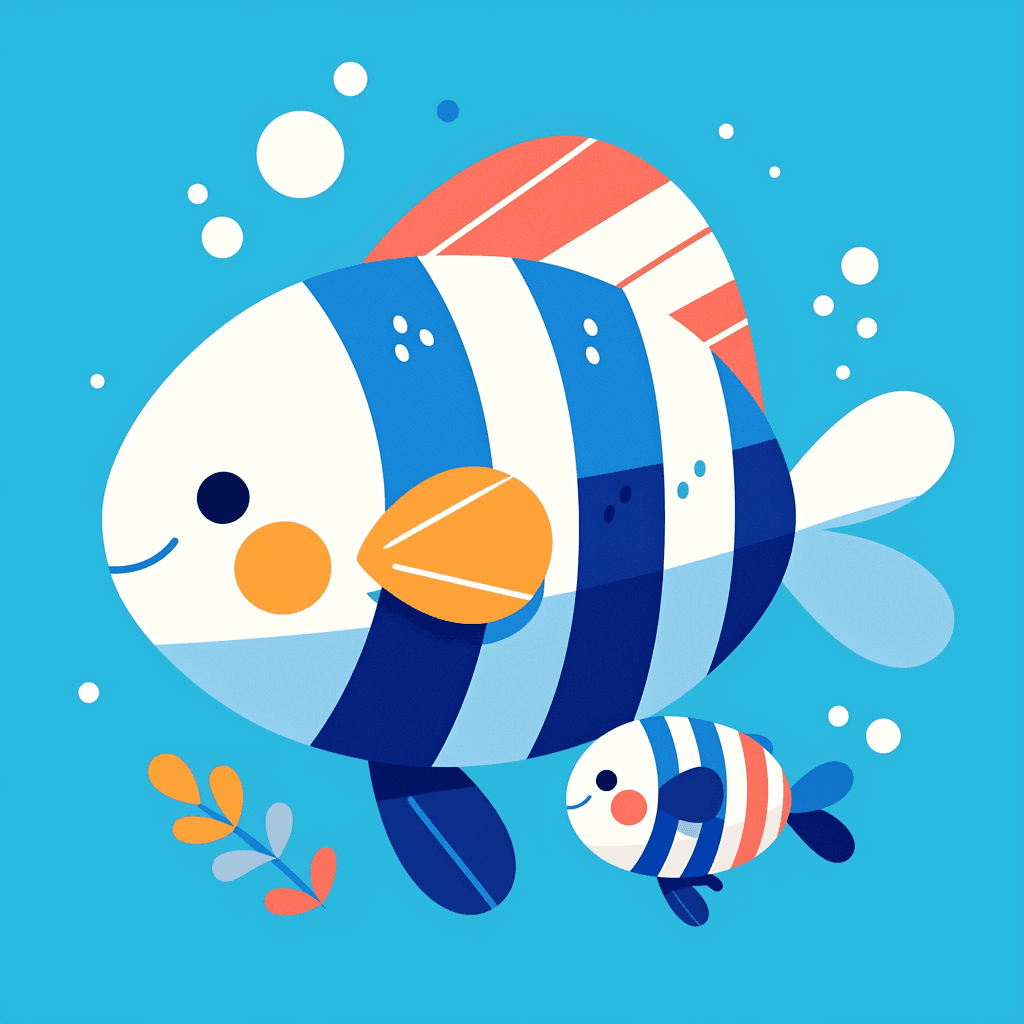 Fish Starlight original repeating artwork
