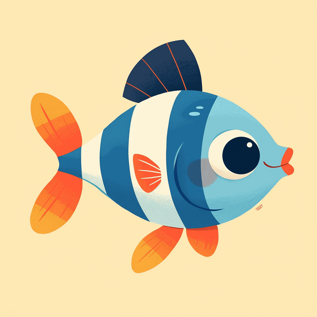 Fish Press original repeating artwork
