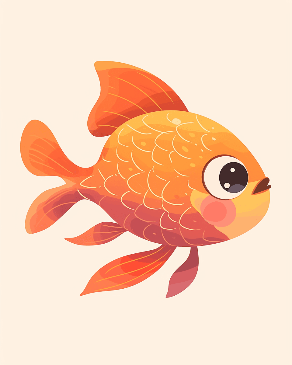 Fish Snap original repeating artwork
