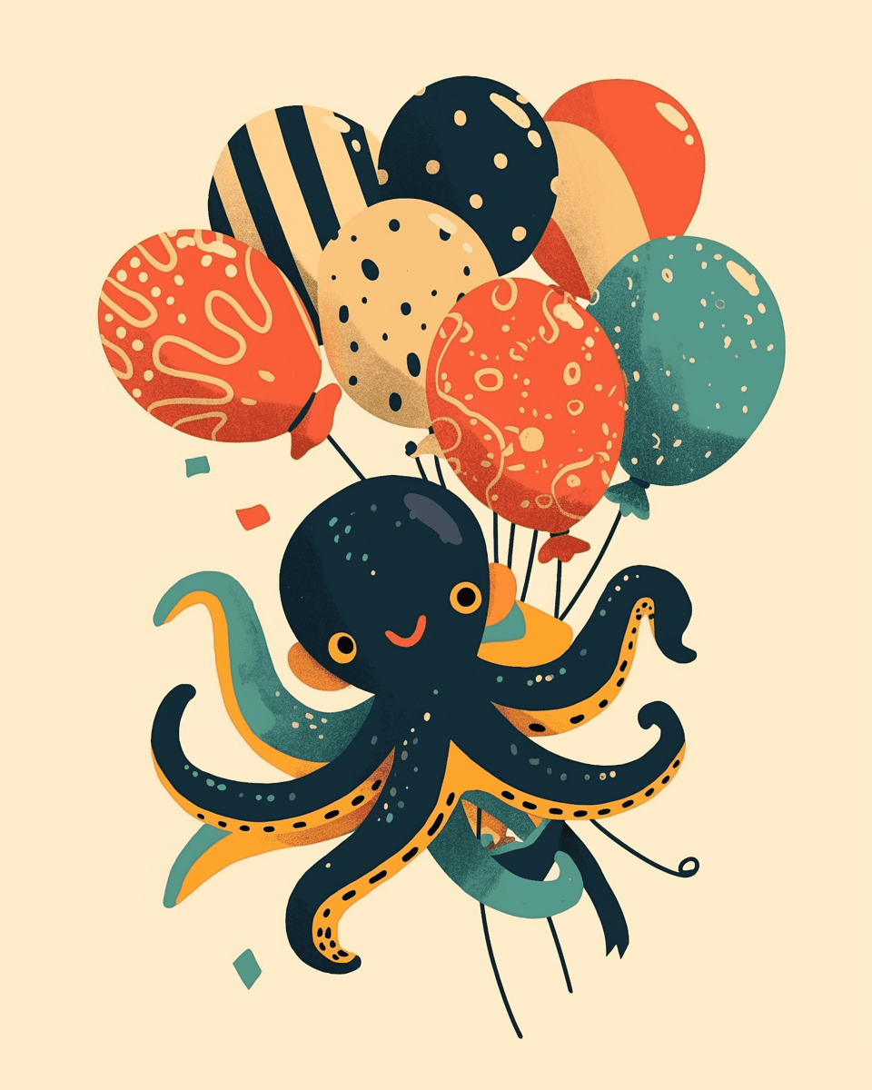 Octopus 002 original repeating artwork