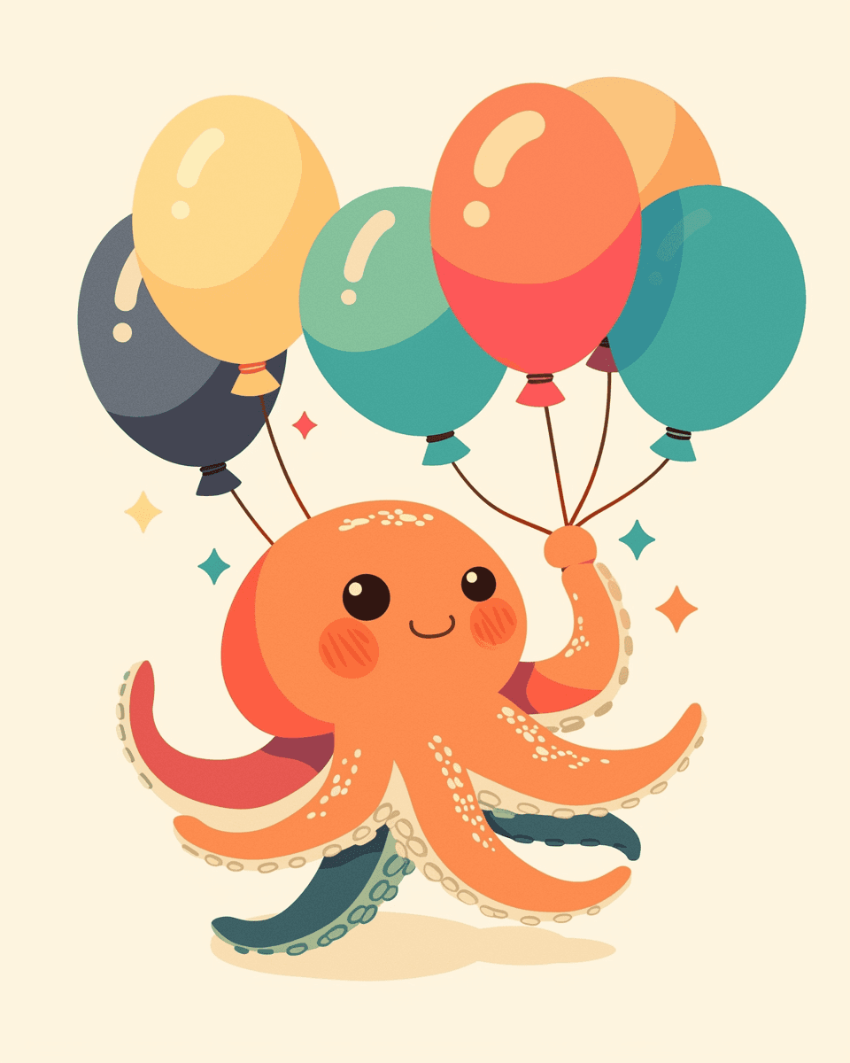 Octopus Session original repeating artwork