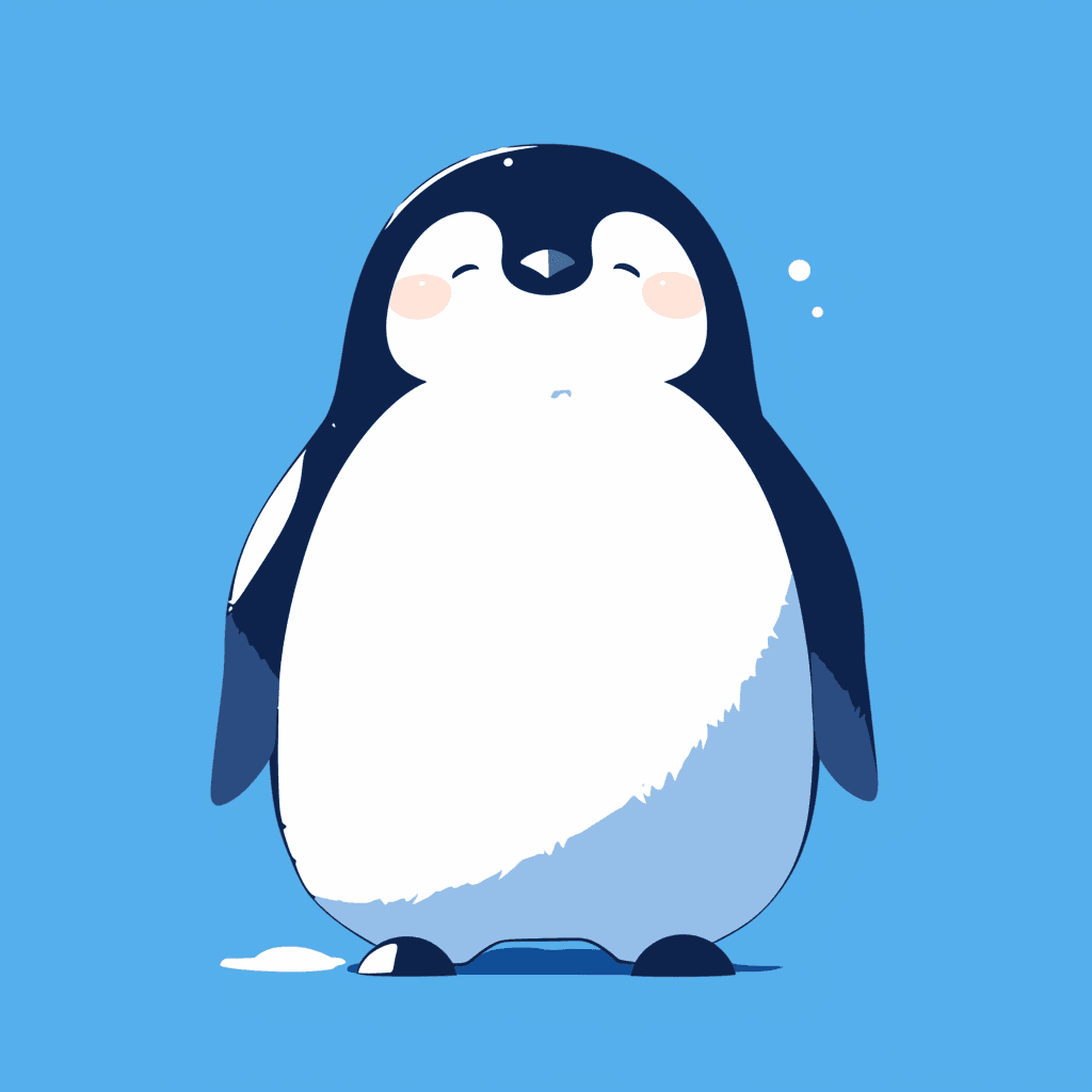Penguin 002 original repeating artwork