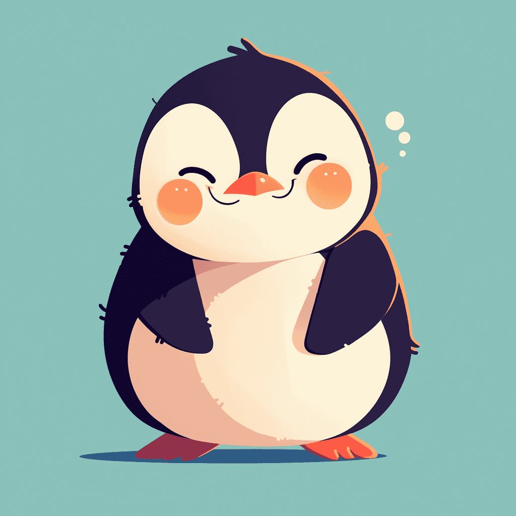 Penguin Wander original repeating artwork