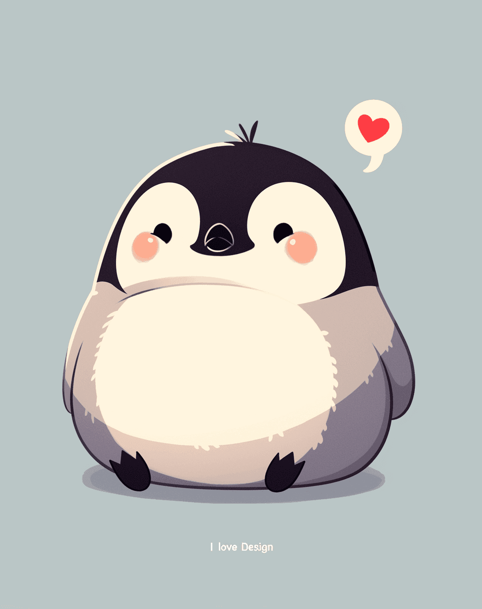 Penguin Noon original repeating artwork