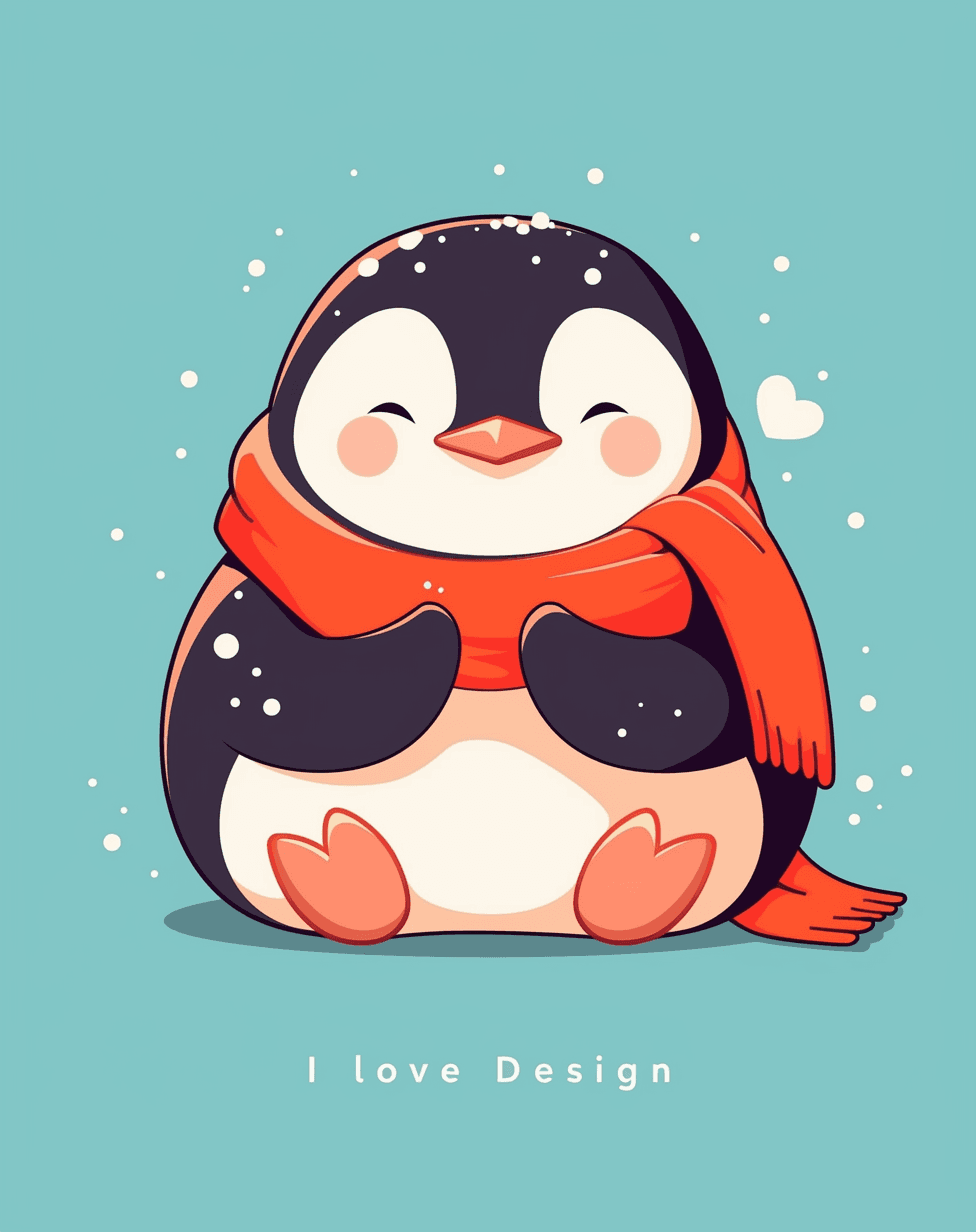 Penguin 037 original repeating artwork