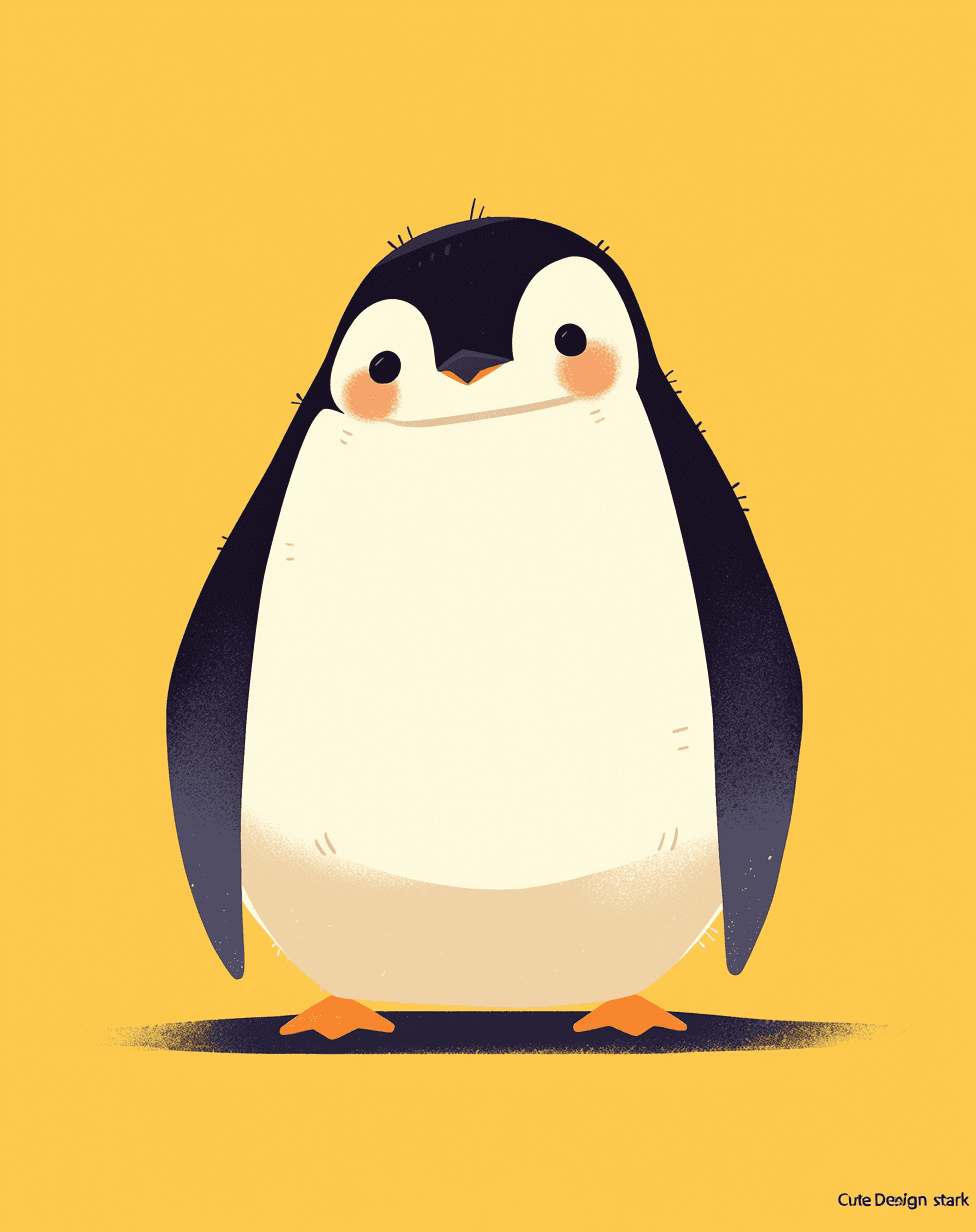 Penguin Line original repeating artwork
