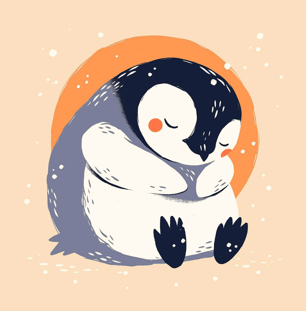 Penguin Track original repeating artwork