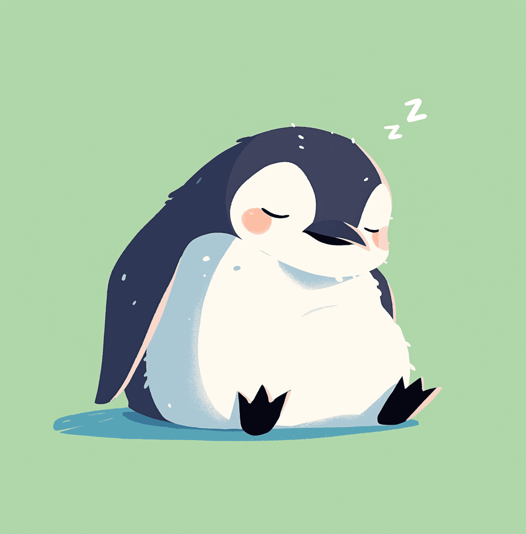 Penguin Zoom original repeating artwork