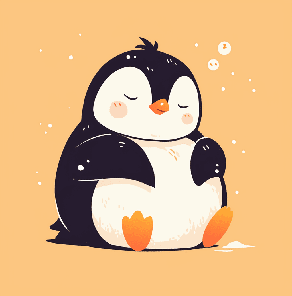 Penguin Avenue original repeating artwork