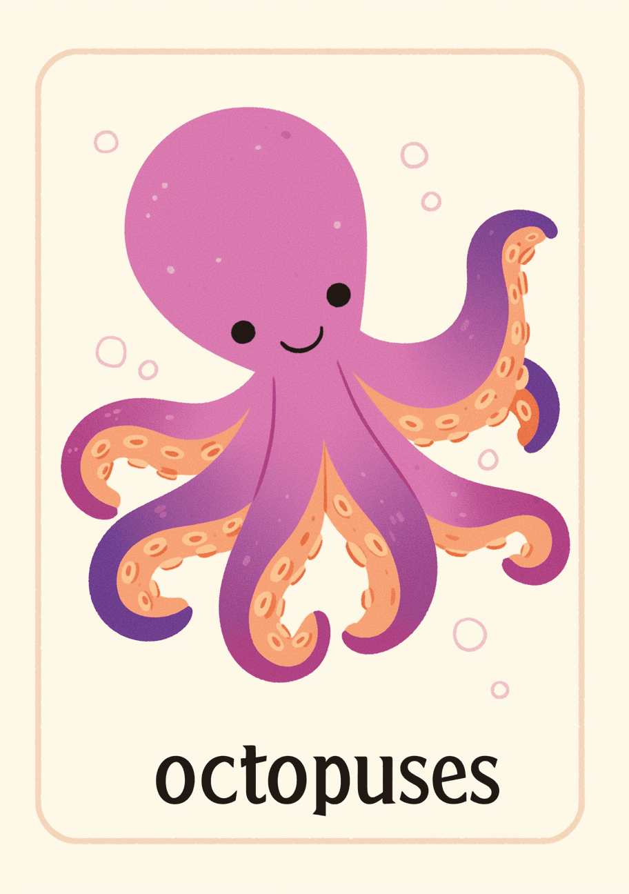 Octopus Echo original repeating artwork