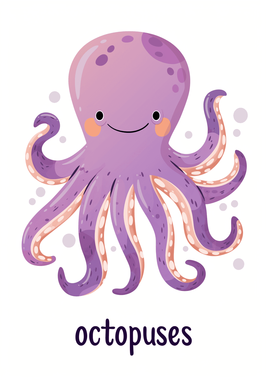 Octopus Party original repeating artwork