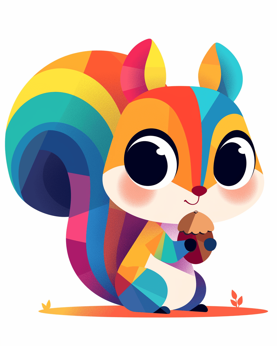 Squirrel Festival original repeating artwork