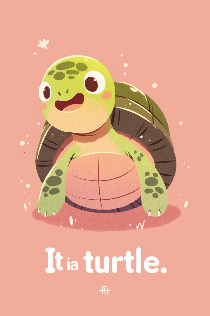 Turtle Pals original repeating artwork