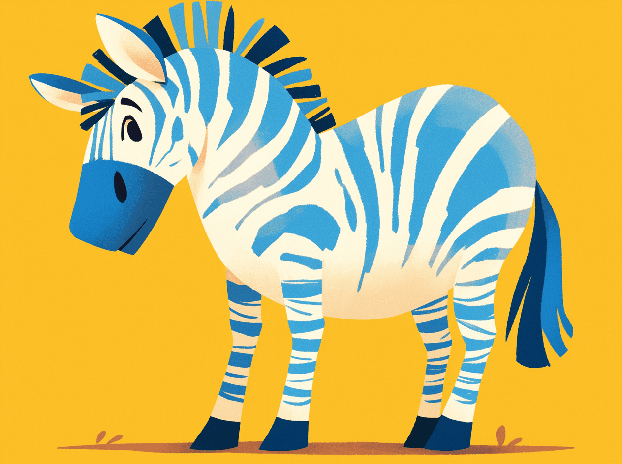 Zebra Dash original repeating artwork