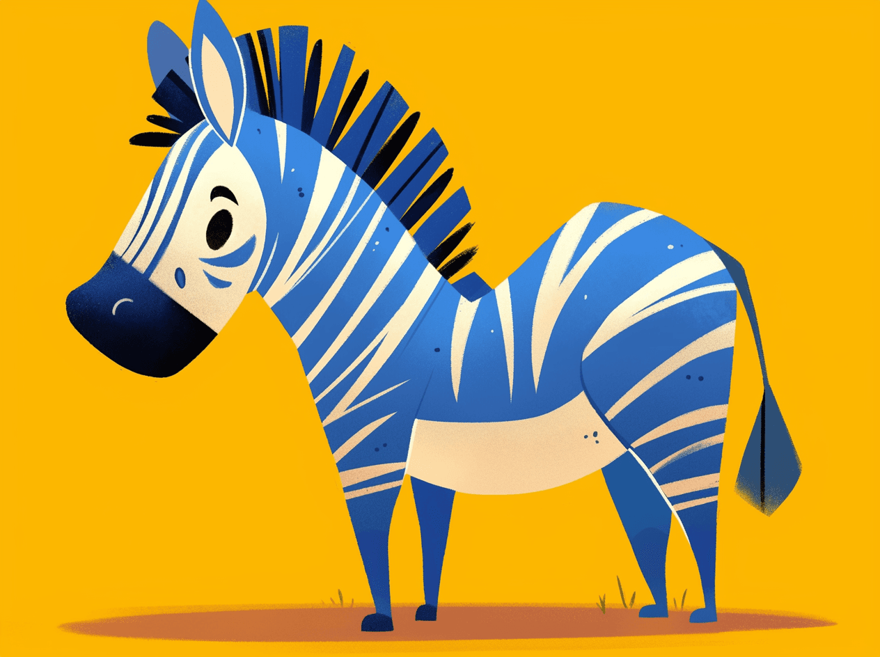 Zebra Pastel original repeating artwork